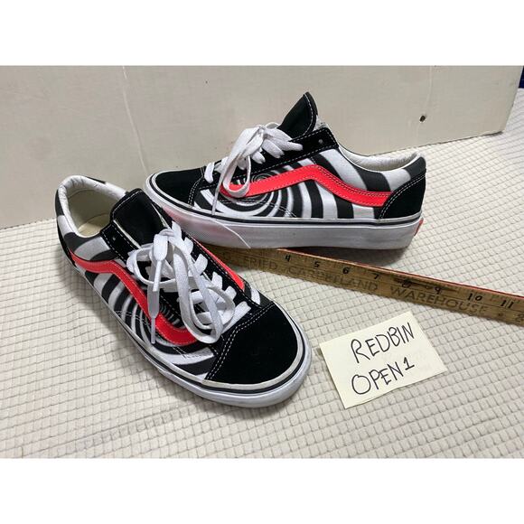 Vans Style 36 Swirl Black Coral Mens Skating Sneakers 6M Mens 7.5M Women's - Picture 3 of 11